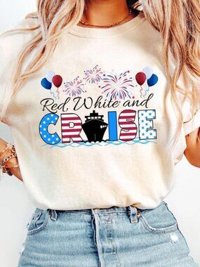 Red White And Cruise Shirt, 4th Of July Cruise Shirts, Fourth Of July Tee